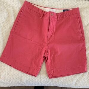 Polo Ralph Lauren Men's Pink Flat Front Shorts